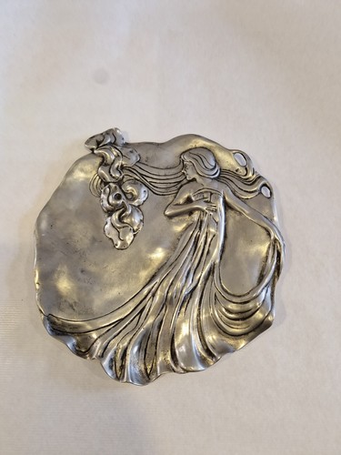 Art nouveau plat etain - etain, la