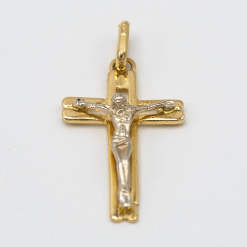 Pendentif jaune blanc 18 - or, et