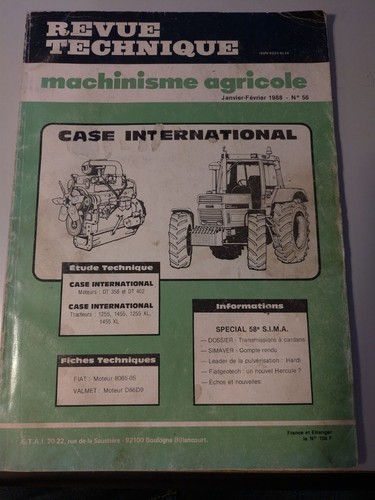 Revue technique tracteur case - technique,