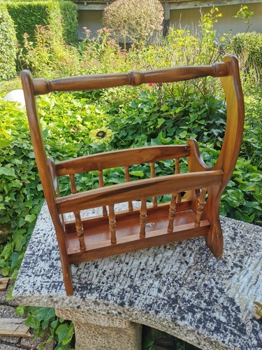 Porte revues bois vintage - bois,