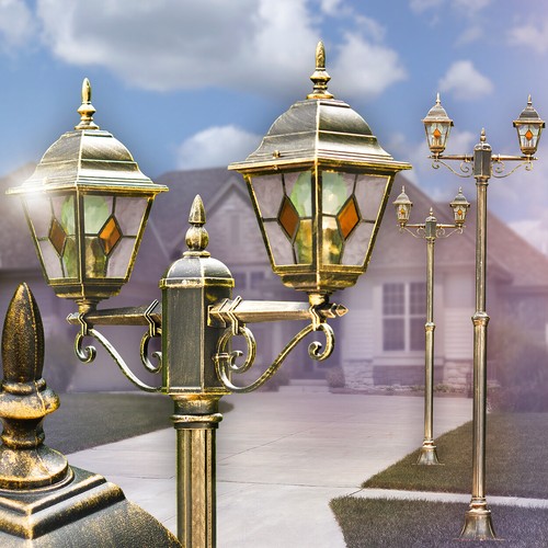 Lampadaire lampe extérieur - lampadaire,