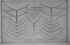  PRESS ADVERTISEMENT 1913 A.LANCEL JEWELRY NECKLACES AMBER GREEN OLIVE PEARL