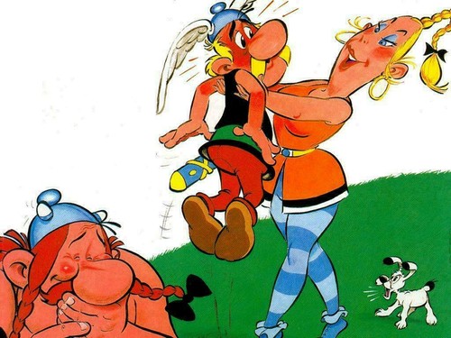 Plaque métal astérix - métal, et
