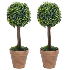 2x Plantes de Buis Artificiel