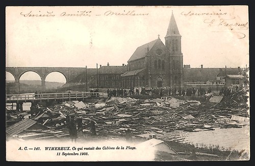 Cpa wimereux qui - cpa, restait