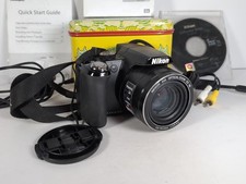 Nikon Coolpix P90 12.1MP Point and Shoot Digital Camera Black W/ Accessories 