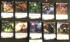 Lot de 10 cartes  World of