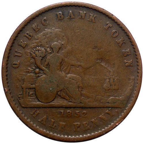 Token canada quebec half - canada, penny
