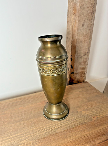 Vase ancien laiton décor - ancien,
