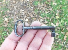 74mm Ancienne Clé Creuse,Clef, fer Forgé,Décoration,Serrure, meuble, Antique Key