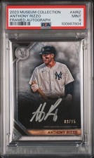 2023 Topps Museum Collection #MFA-ARIZ ANTHONY RIZZO Framed Autograph /15 PSA 9