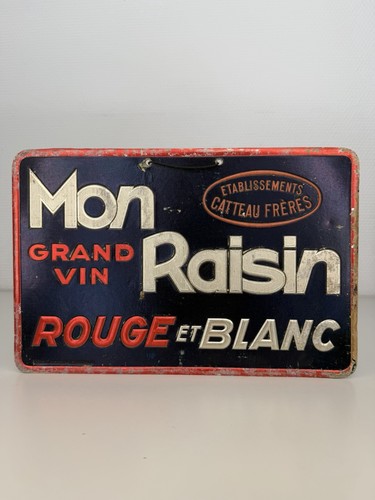 Plaque publicitaire ancienne