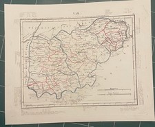 carte geo. ancienne 1832 département du VAR