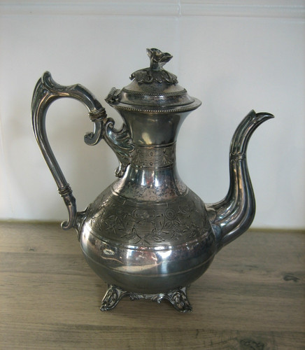 Ancienne théière sheffield - théière,