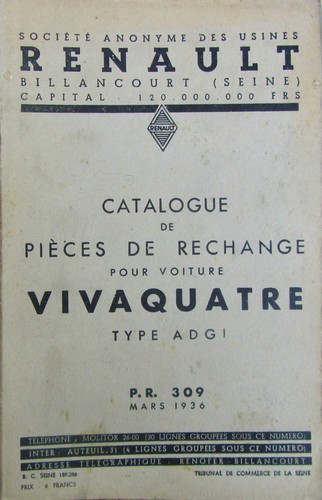 1936 renault vivaquatre adg1 - renault,