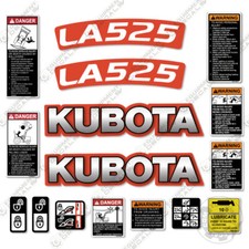 Fits Kubota LA525 Decal Kit Tractor Decals  - 3M VINYL Aftermarket Sticker Set!