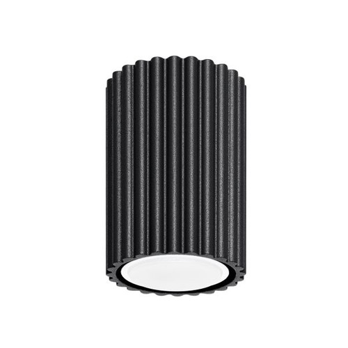 Plafonnier aluminium noir gu10 - aluminium,