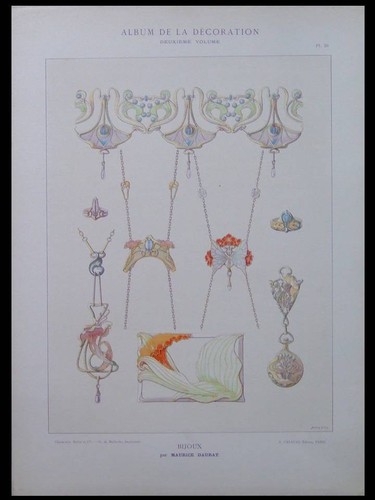 Bijoux art nouveau 1900 - bijoux,