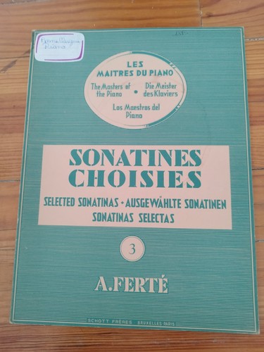 Partition piano sonatines - partition,