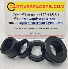 HONDA SP1 SP2 RC51 RVT1000R 2000 - 2006 Captive wheel Spacers. Anodised Black.