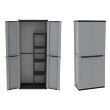 Terry Armoire Cabinet Avec Porte-Balai 48x37,5xh.163,5 CM Résine