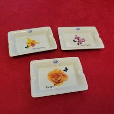 3 cendriers porcelaine