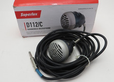 SUPERLUX D112/C Harmonica Microphone - On Mic Volume Control   20ft. Cable