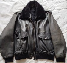 blouson cuir aviateur uniforme pilote taille XL - 52