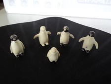 PLAYMOBIL vintage COLOR city zoo lot 5 pingouins color du set 3671 de 1984