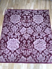 Damask jacquard silk and linen