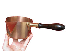 Poêlon à Sucre En Cuivre Du