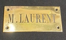 Ancienne Plaque De Métier