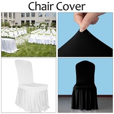 Blanc Noir Spandex Chaise Housse 1-100pcs pour Mariage Banquet Réunion Pièce Use