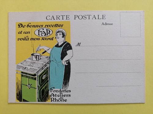 Cpa publicité fonderies - publicité, et