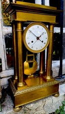 Empire period pendulum ankle regulator portico bronze 