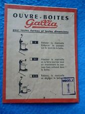 retro-collection-old advertising paper BOX OPENER GALLIA envelope model 1