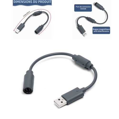 Adaptateur câble usb manette - usb,