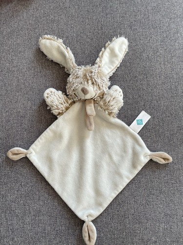 Doudou plat lapin blanc - plat,