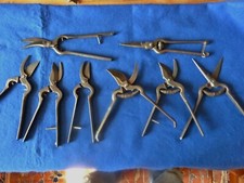 Lot 8 anciens sécateurs fer