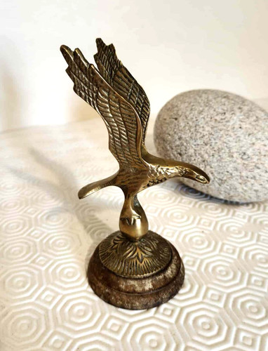 Aigle laiton avec socle en - aigle,