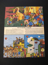 La Vache qui rit jeu "de quatre à quatre" A. Saint-Ogan  1955 sous enveloppe BE