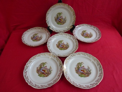 Assiettes plates porcelaine - assiettes,
