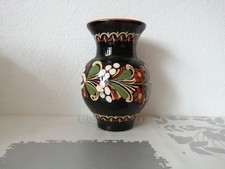 Ancien Vase Noir en Terre