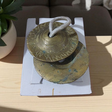 Vintage Belly Dance Finger Cymbals Brass Tingsha Zills Wedding Party Percussion