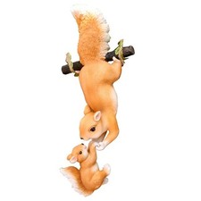 Figurine ��cureuil en r��sine fantaisiste pour espaces ext��rieurs attrait accro