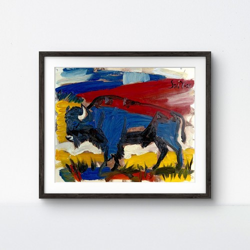 Peinture huile originale - l'huile,