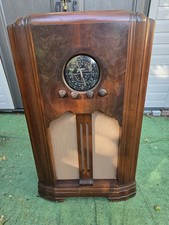 VINTAGE 1930S ART-DECO ZENITH CONSOLE TUBE RADIO 5S151 ☆Restored Working ☆