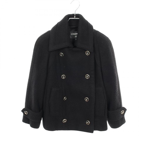 Veste manteau pois - , bouton