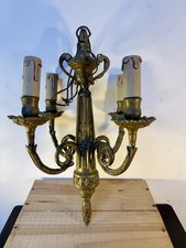 Lustre ancien bronze doré 4