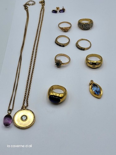 Lot bijoux plaqué or - de,